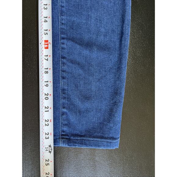 Maeve Anthropologie Jeans Women 29 Junie High Rise Slim Leg Dark Wash 24" Crop - Picture 11 of 11